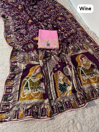 Vinayak meenakari dulhan designe saree india wholesale clothing  - wholesale export